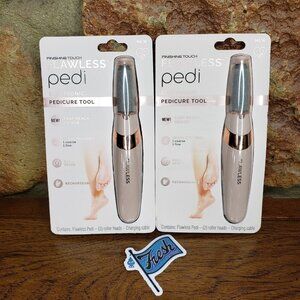 Finishing Touch Flawless Pedi Electronic Tool File and Callus Remover (Lot of 2)